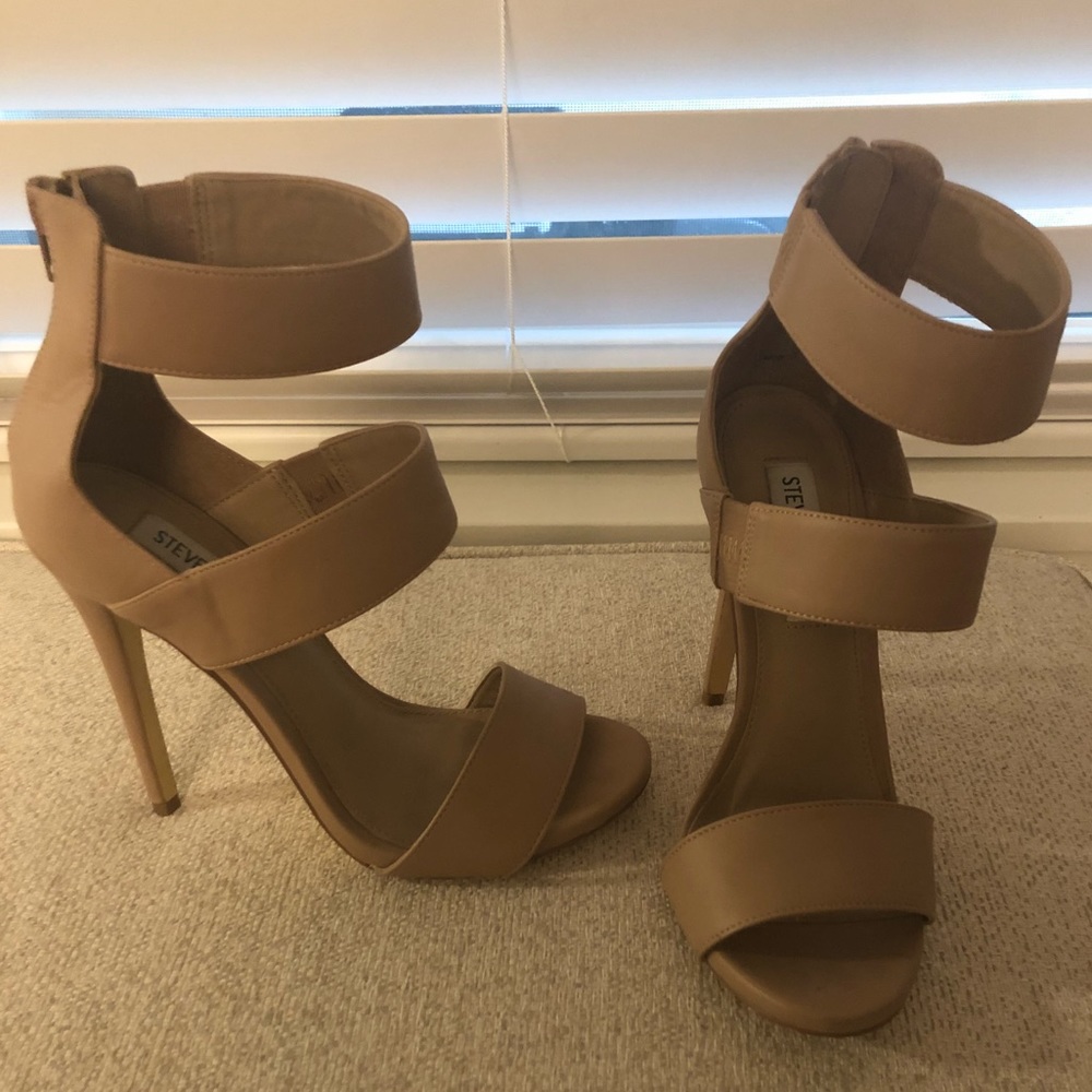 Steve Madden - Nude Strappy Heels